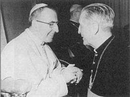 paus Johannes-Paulus I en kardinaal Suenens (30 augustus 1978)